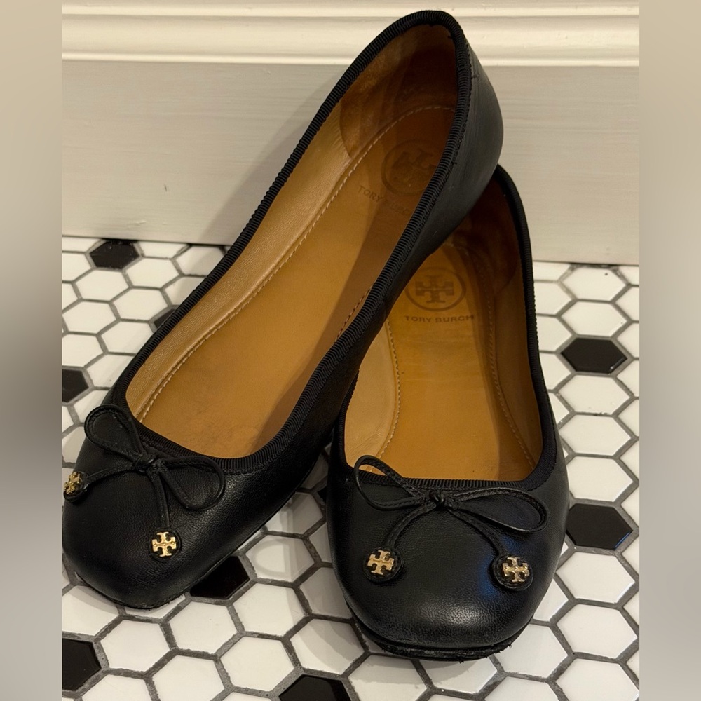 Tory Burch Laila Driver Ballet Flat in Black - Sz 8.5